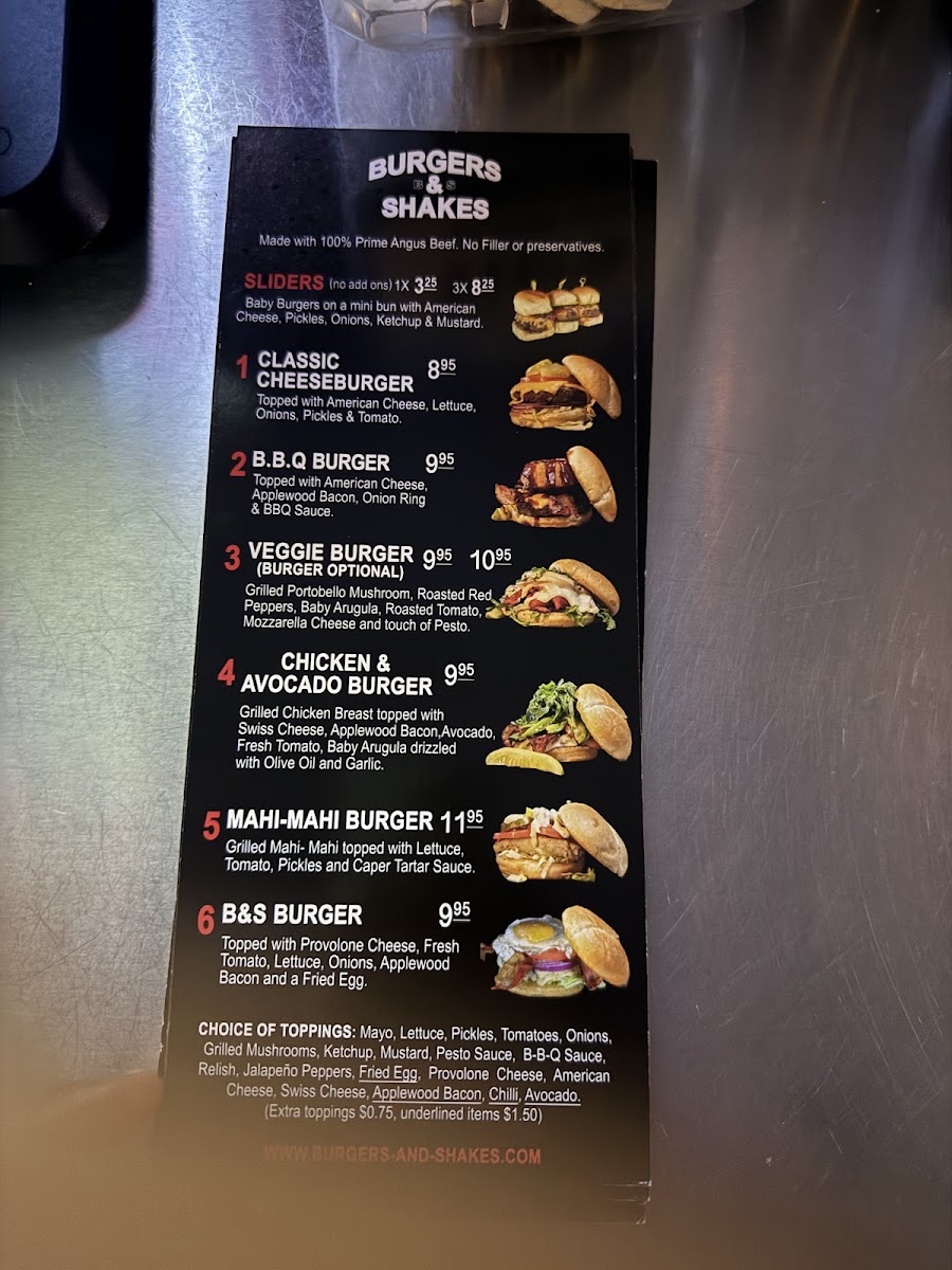 Burgers & Shakes Menu - Image 4